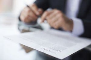 Going Over the Terms of the Contract